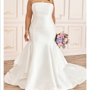 Sophia Tolli Strapless Mermaid Mikado Wedding Dress